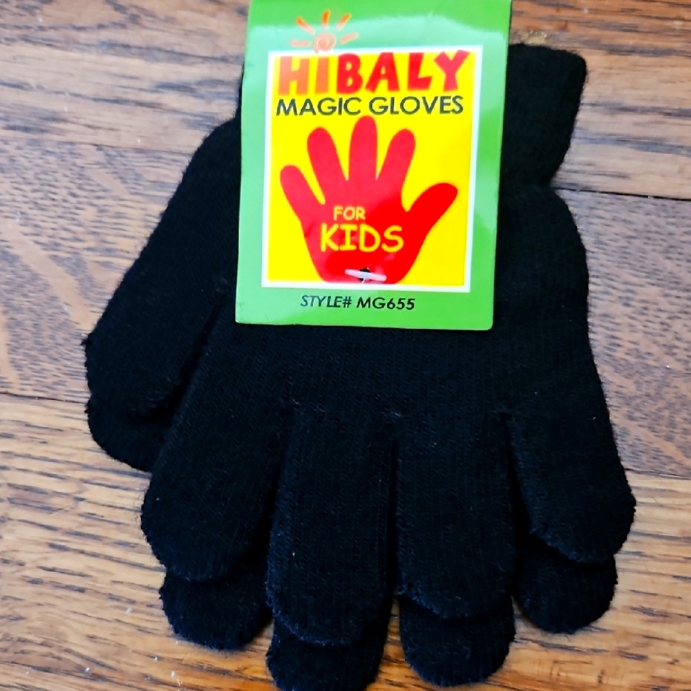 NWT Hibaly Kids Black Magic Gloves